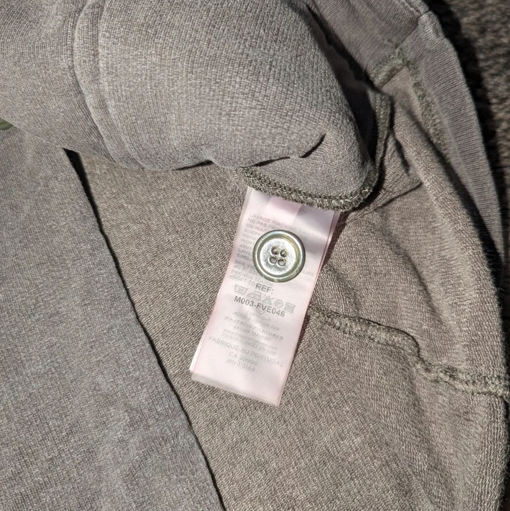 Majestic Filatures One Button Cardigan Blazer Grey Women's Medium